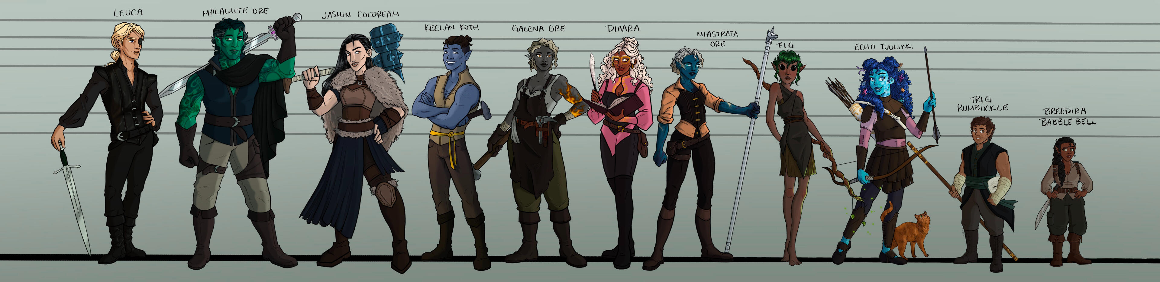 Wornigan - DND Character Design Lineup Wornigan - DND Character Design Lineup